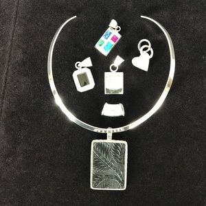SILPADA SILVER CHOKER & PENDANTS ~ IT'S A BUNDLE